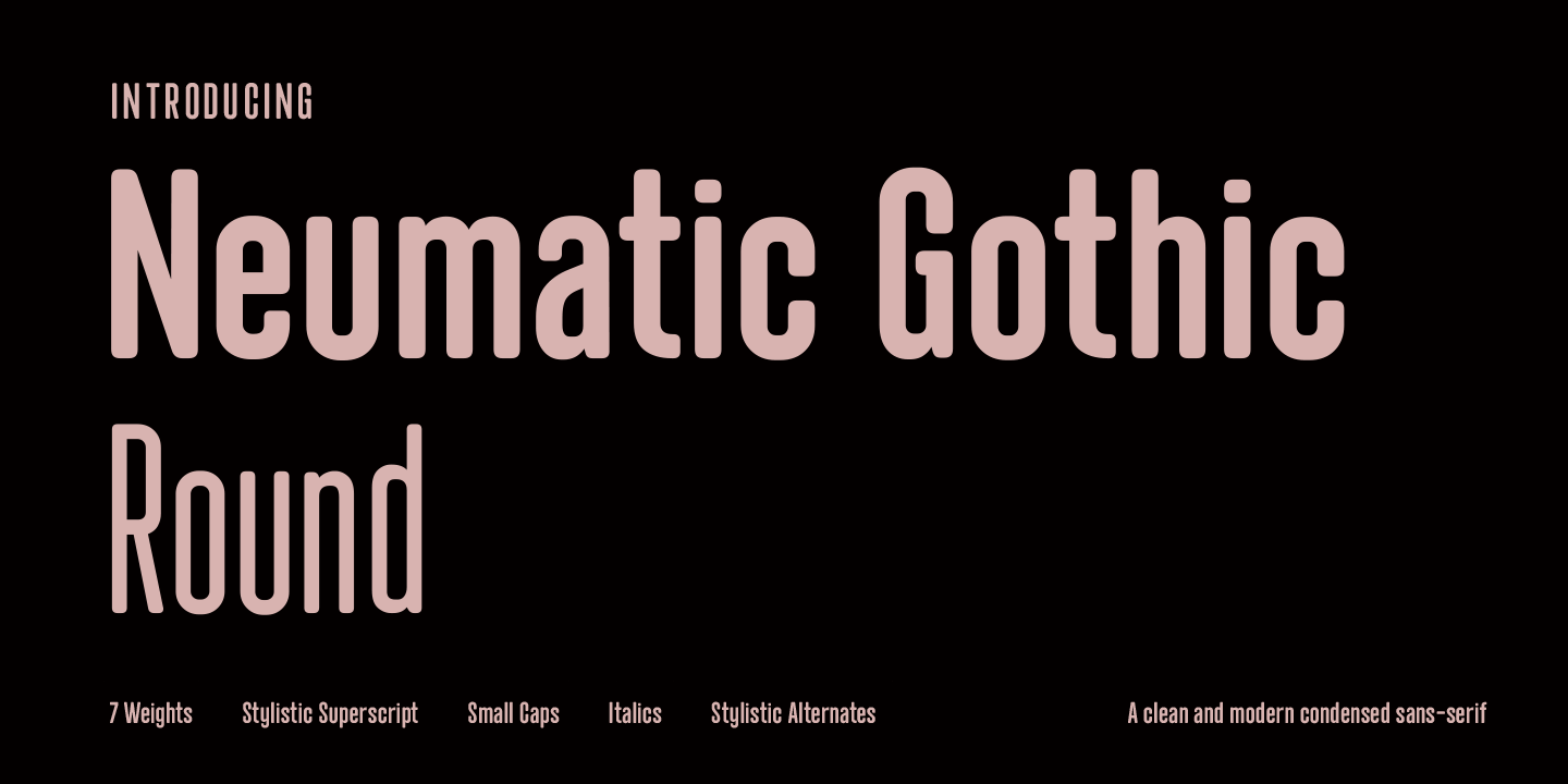 フォント Neumatic Gothic Round